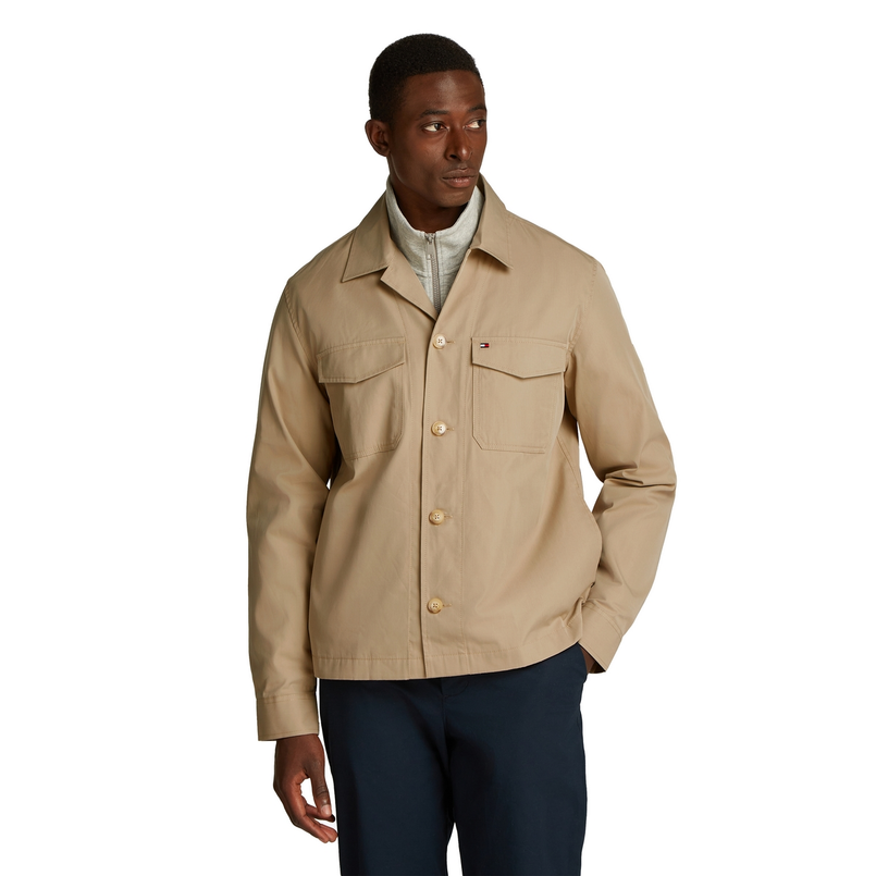 Tommy Hilfiger HEREN OVERSHIRT MW0MW38712 Zand