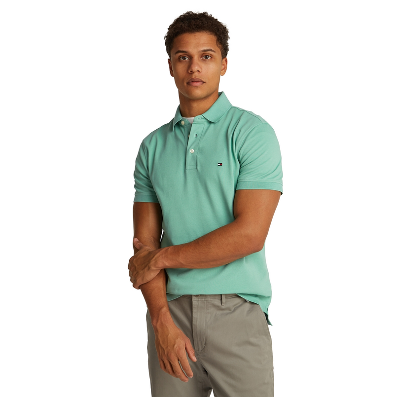 Tommy Hilfiger Heren Polo Mw0mw17771l3j Groen