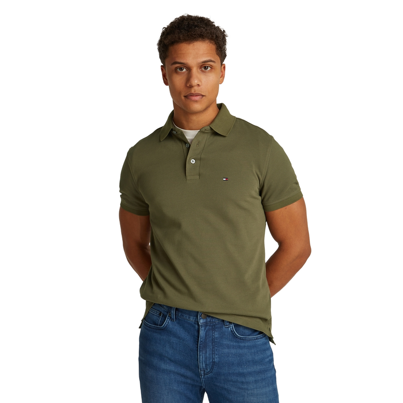 Tommy Hilfiger Heren Polo Mw0mw17771rbn Olijf