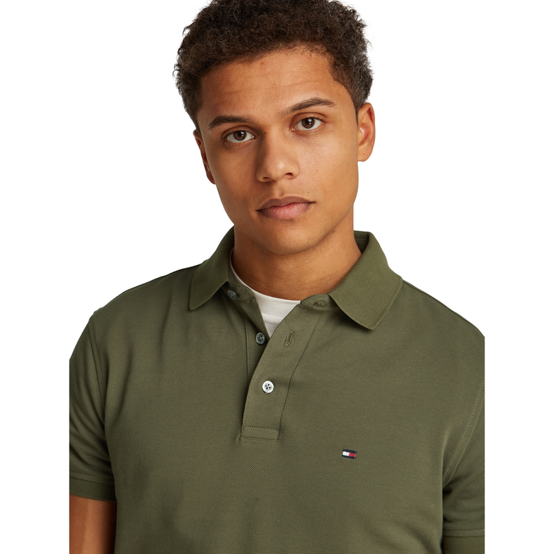 Tommy Hilfiger Heren Polo Mw0mw17771rbn Olijf
