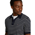 Tommy Hilfiger Heren Polo Mw0mw373960a6 Blauw dessin