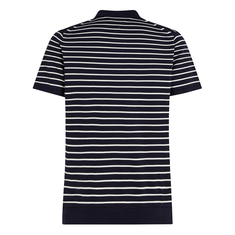 Tommy Hilfiger Heren Polo Mw0mw373960a6 Blauw dessin