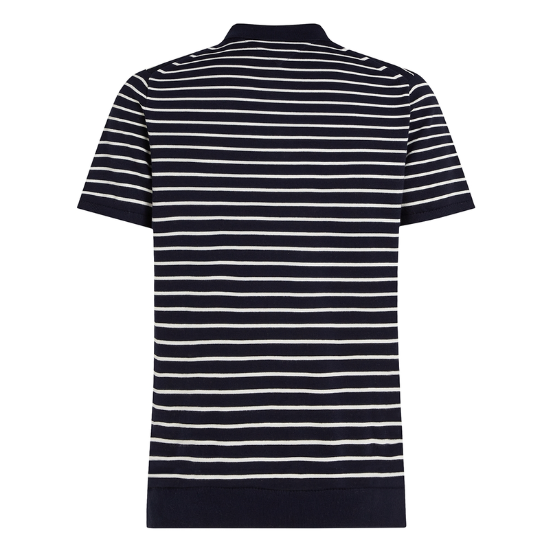 Tommy Hilfiger Heren Polo Mw0mw373960a6 Blauw dessin