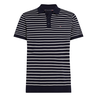 Tommy Hilfiger Heren Polo Mw0mw373960a6 Blauw dessin