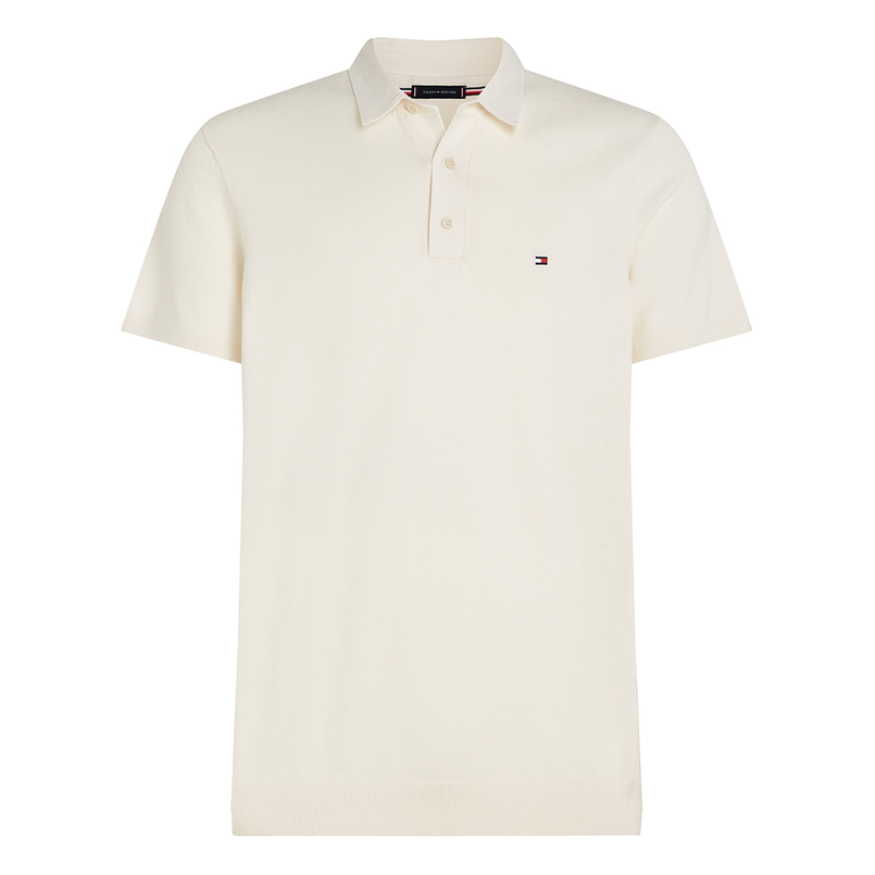 Tommy Hilfiger Heren Polo Mw0mw37396z00 Wit