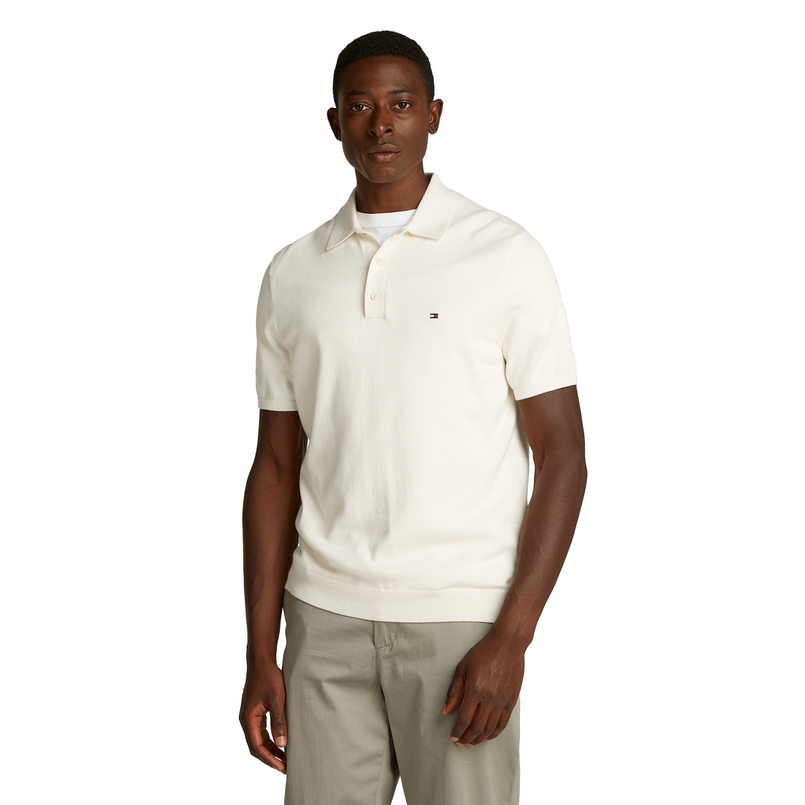 Tommy Hilfiger Heren Polo Mw0mw37396z00 Wit