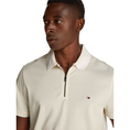 Tommy Hilfiger Heren Polo Mw0mw38473z00 Ecru