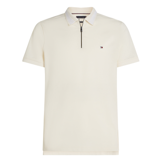 Tommy Hilfiger Heren Polo Mw0mw38473z00 Ecru