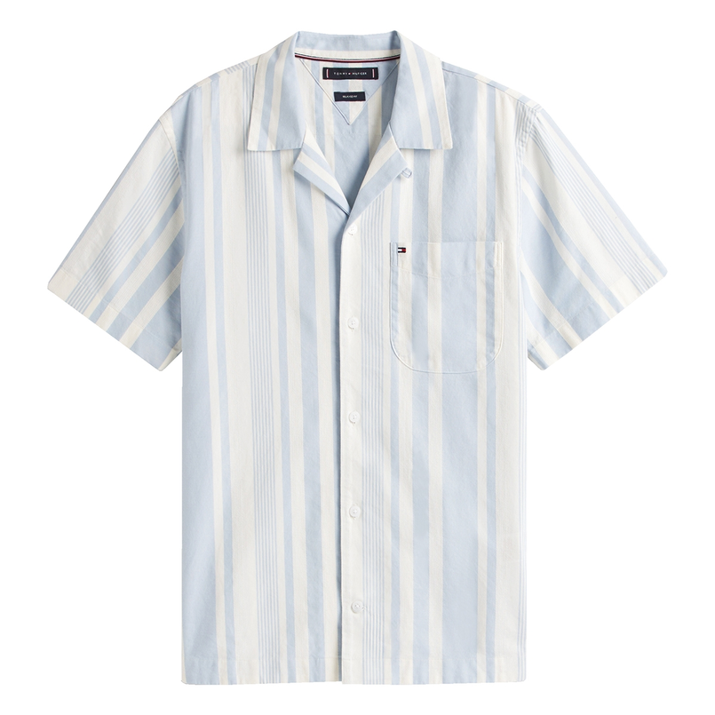 Tommy Hilfiger Heren Shirt MW0MW405360A4 Bleu