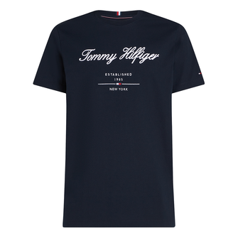 Tommy Hilfiger Heren T-shirt Mw0mw33691dw5 Navy