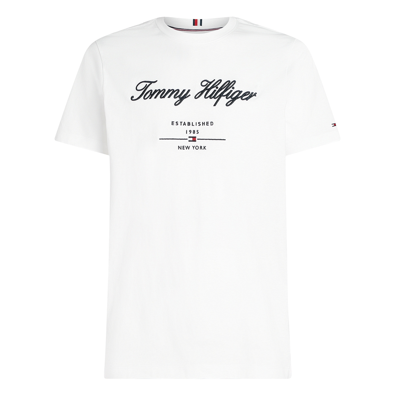 Tommy Hilfiger Heren T-shirt Mw0mw33691ybr Wit