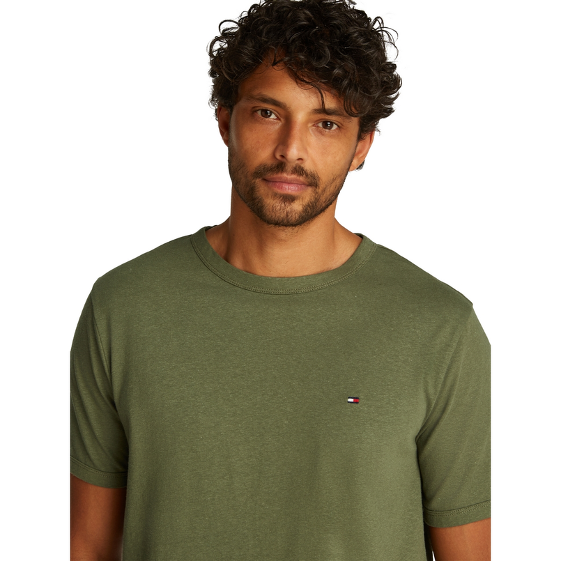 Tommy Hilfiger Heren T-shirt Mw0mw38637pli Groen