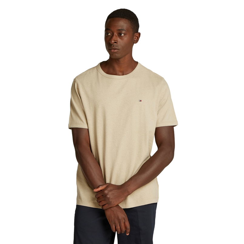 Tommy Hilfiger Heren T-shirt Mw0mw38637rbt Zand