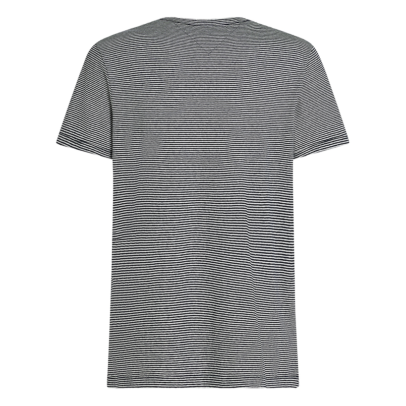 Tommy Hilfiger Heren T-shirt Mw0mw386380a4 Blauw mele