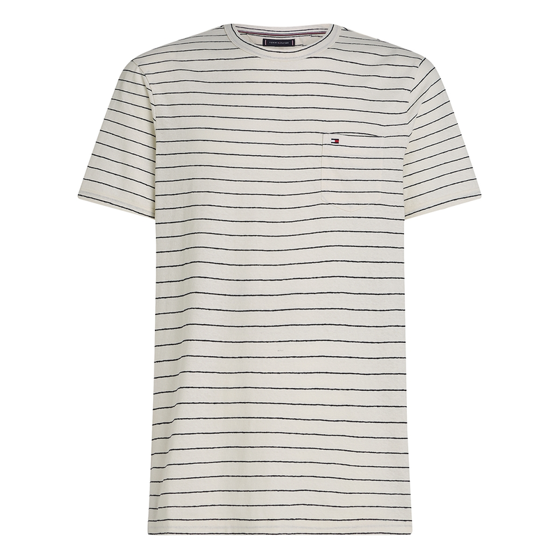 Tommy Hilfiger Heren T-shirt Mw0mw386380fa Wit