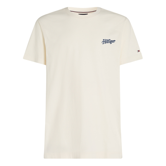 Tommy Hilfiger Heren T-shirt Mw0mw38643z00 OFF-WHITE