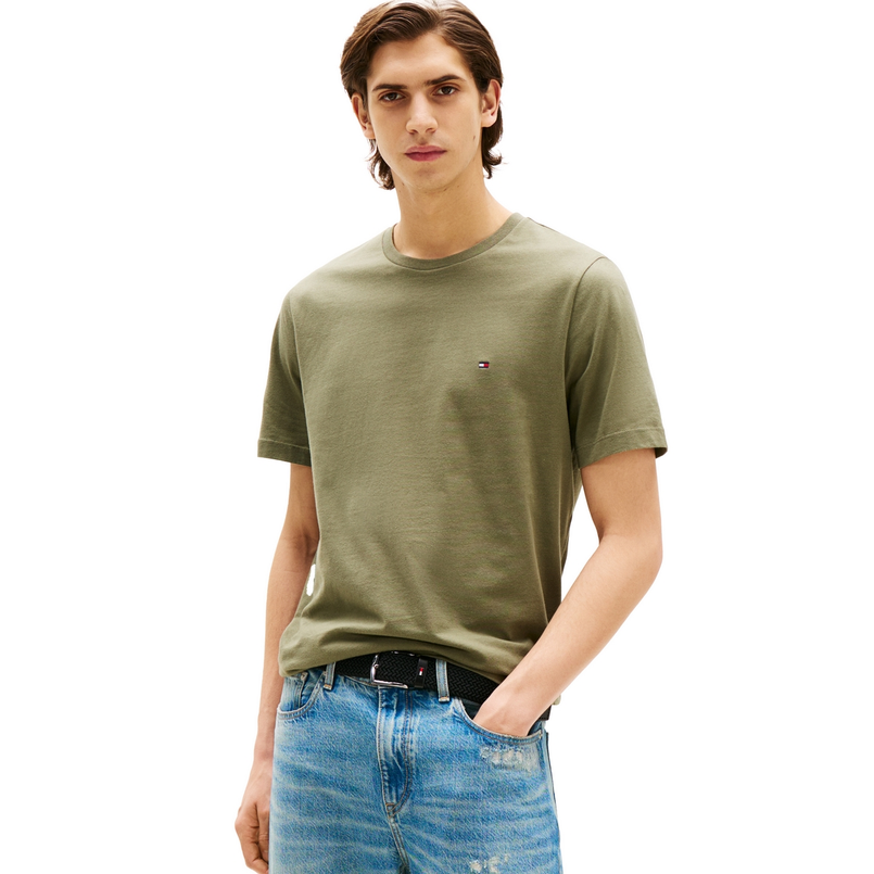 Tommy Hilfiger Heren T-shirt MW0MW39995PLI Groen