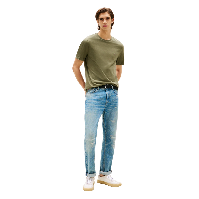 Tommy Hilfiger Heren T-shirt MW0MW39995PLI Groen