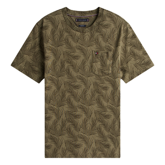 Tommy Hilfiger Heren T-shirt MW0MW406780H7 Groen