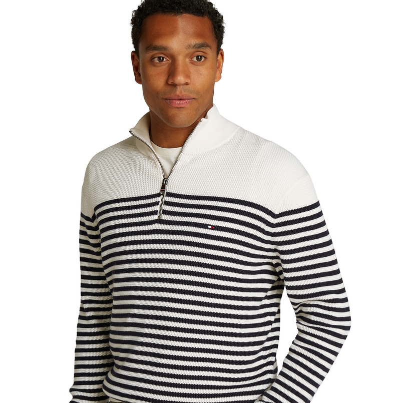 Tommy Hilfiger Heren Zipper Mw0mw386010fa Ecru