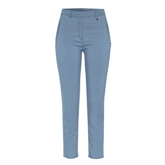 Toni Dress Dames Broek 12-09/2800-79 Bleached blue denim