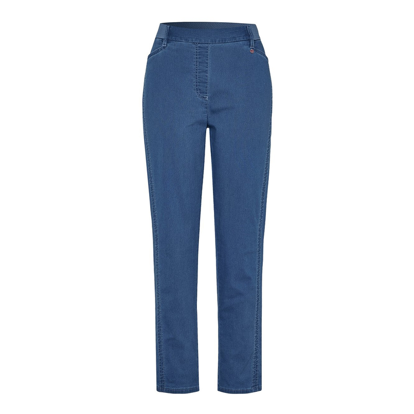 Toni Dress Dames Broek 20-07/2855-14 Bleached blue denim