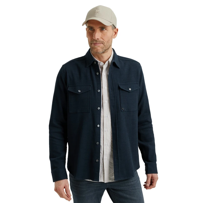 Vanguard Heren Overhemd Vsi2502210 Navy
