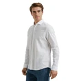 Vanguard Heren Overhemd Vsi2504250 WIT DESSIN