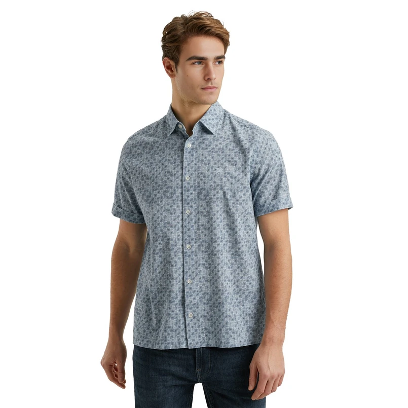 Vanguard Heren Overhemd Vsis2505281 Bleu