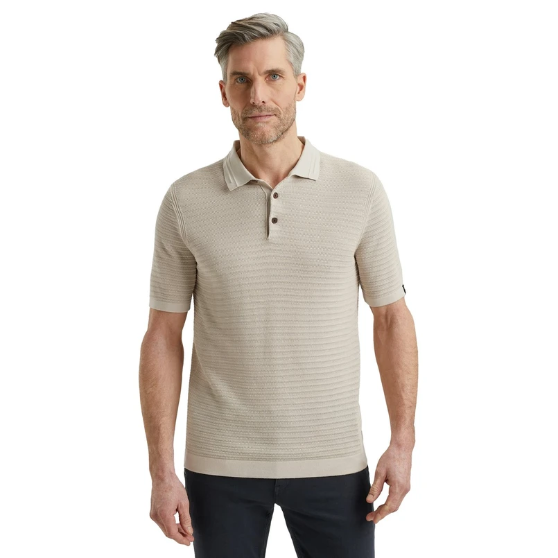 Vanguard Heren Polo Vpss2504854 Ecru