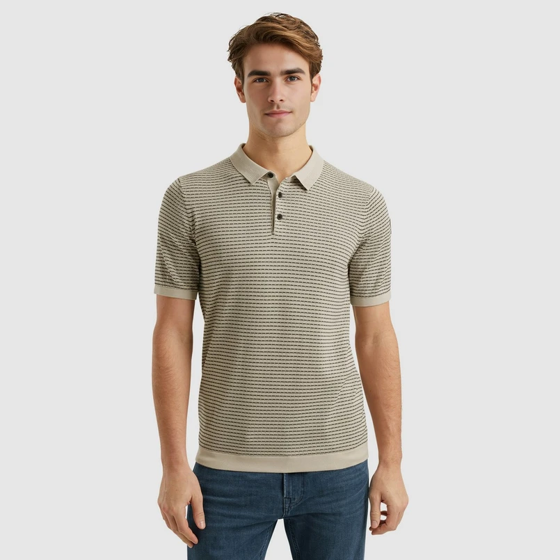Vanguard Heren Polo Vpss2504860 Ecru