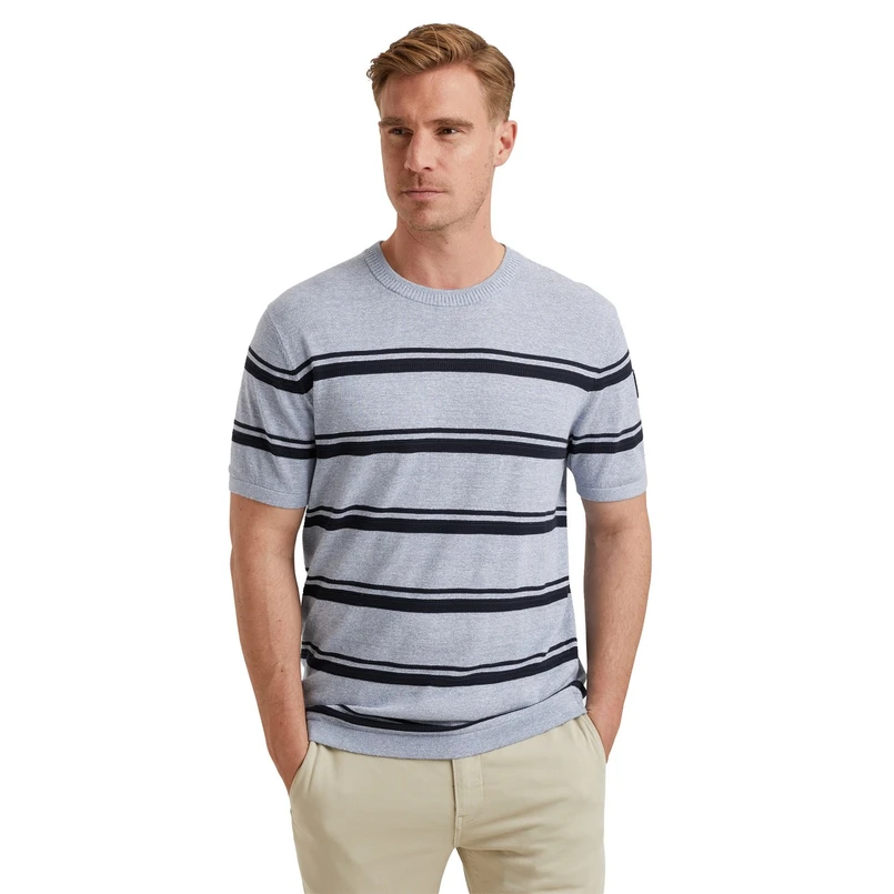 Vanguard Heren T-shirt Vtss2502505 Bleu