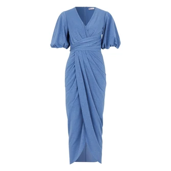 Vera Mont Dames Jurk 35764209 Midden blauw