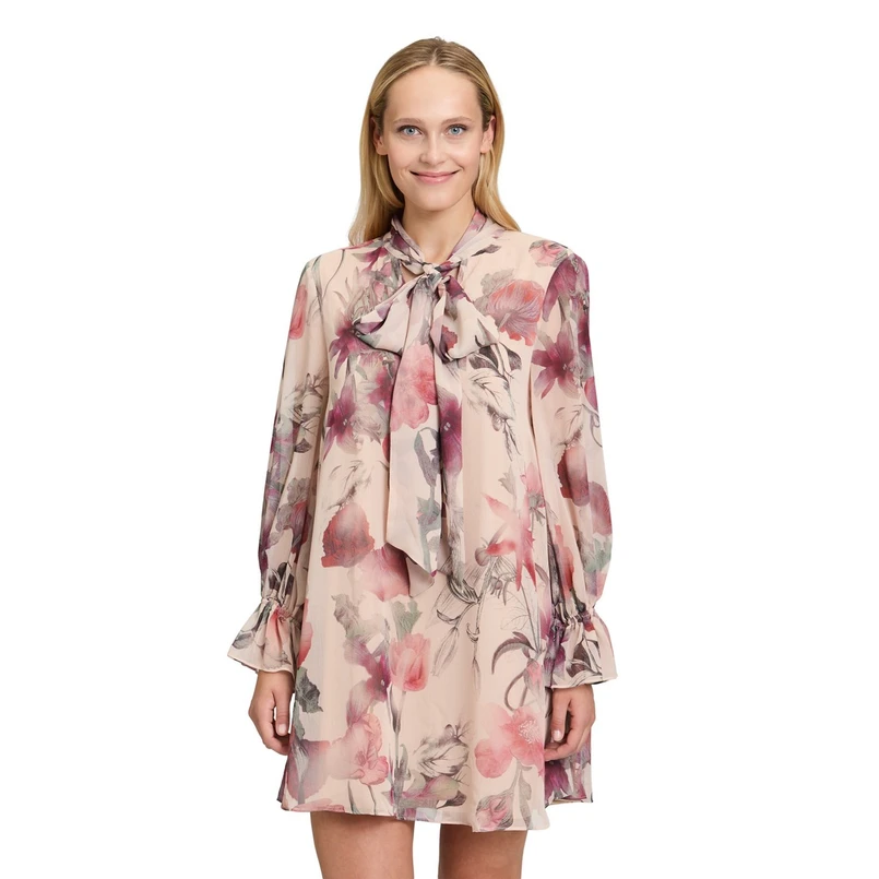 Vera Mont Dames Jurk 36154058 Rood dessin
