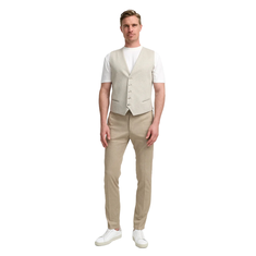 Zuitable Heren Gilet 251677 Diwesley Beige