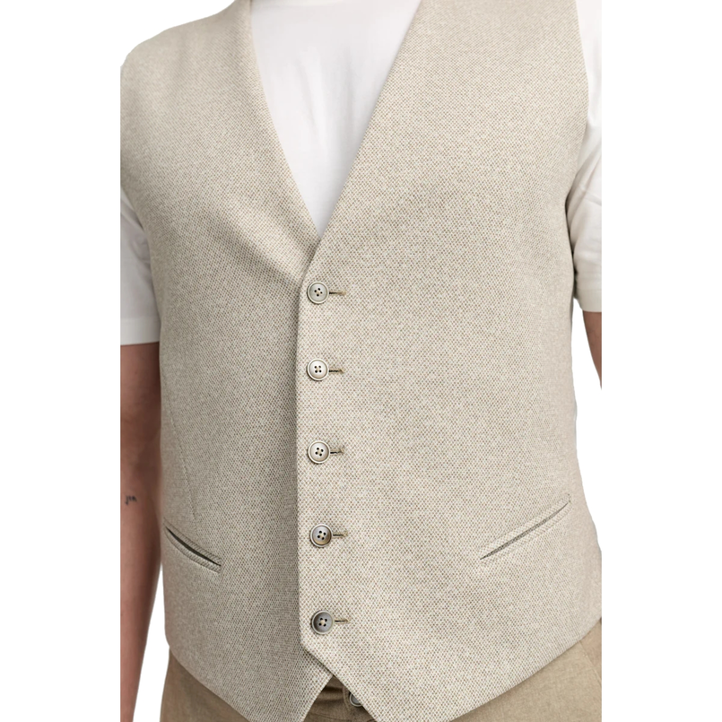 Zuitable Heren Gilet 251677 Diwesley Beige